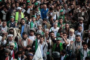 Thousands attend funeral of Houthi leaders killed by Israeli strike, vow revenge