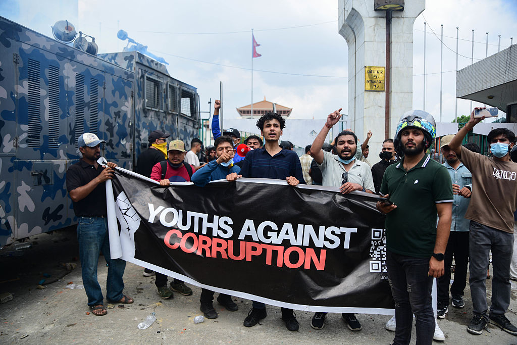 Anti-corruption protesters in Nepal defy curfew; India urges restraint amid unrest