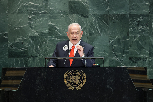 Netanyahu condemns support for Palestinian state at UN after scores walk out