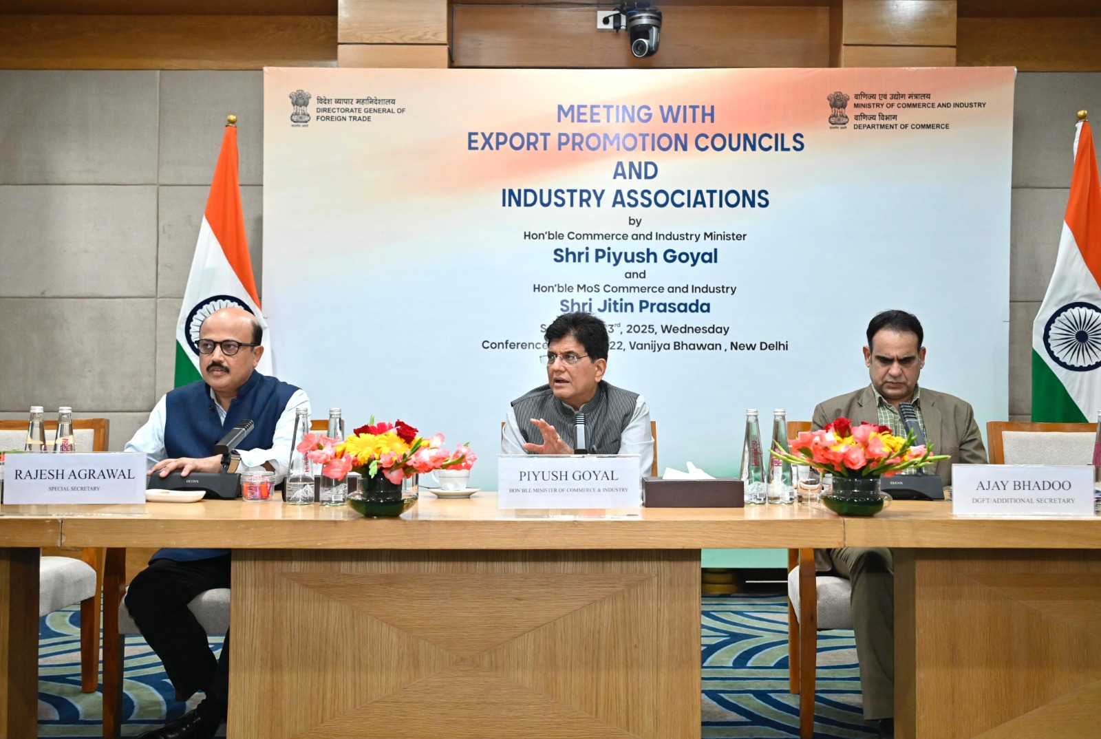 Piyush Goyal chairs meeting with exporters to address global tariff challenges
