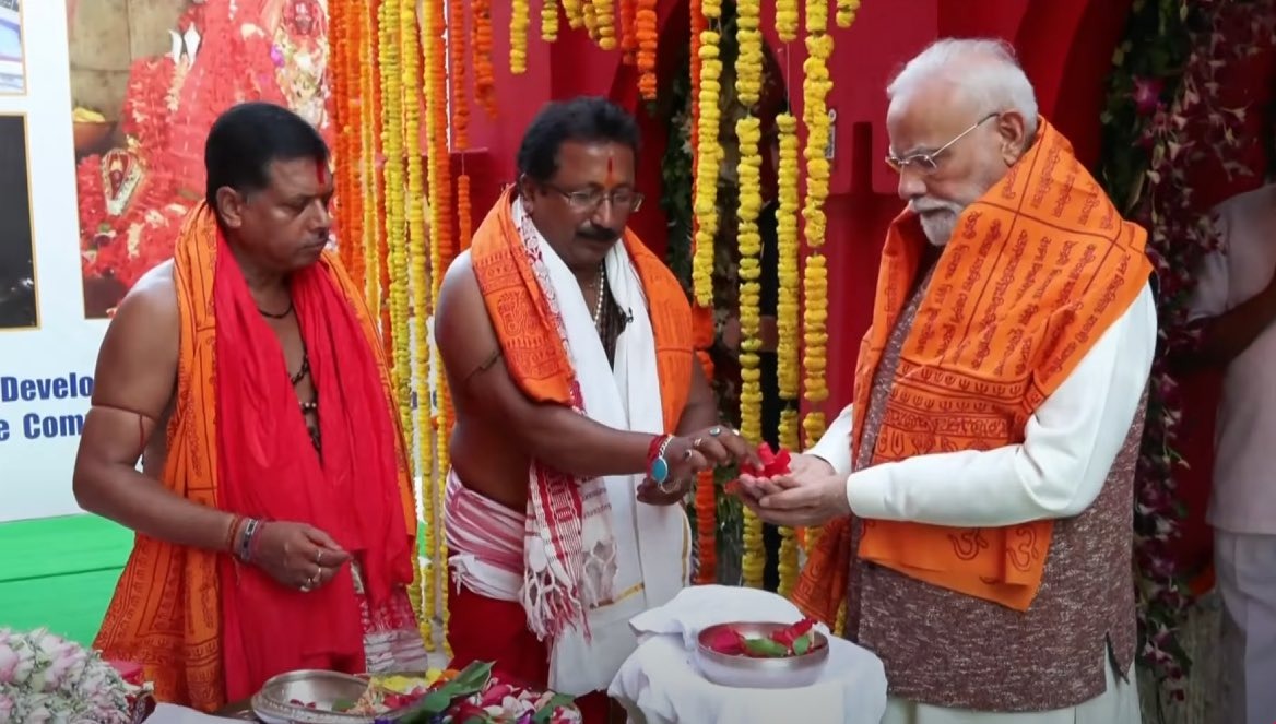 PM Modi inaugurates redeveloped 524-year-old Tripura Sundari temple