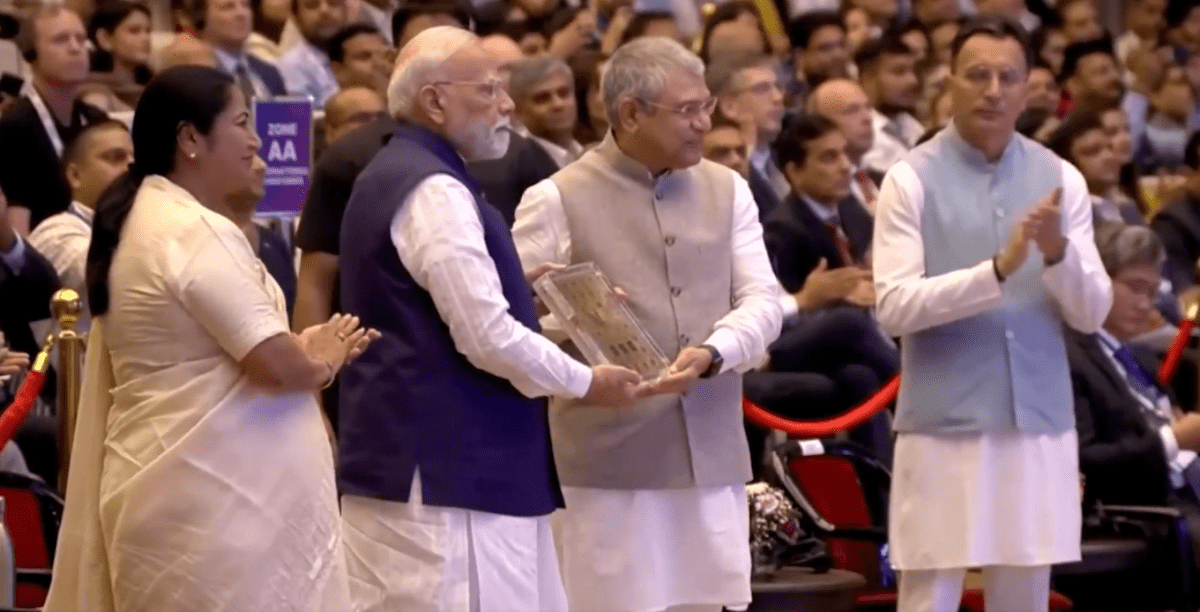 Semicon India 2025: Ashwini Vaishnaw presents first Made-in-India chip to PM Modi