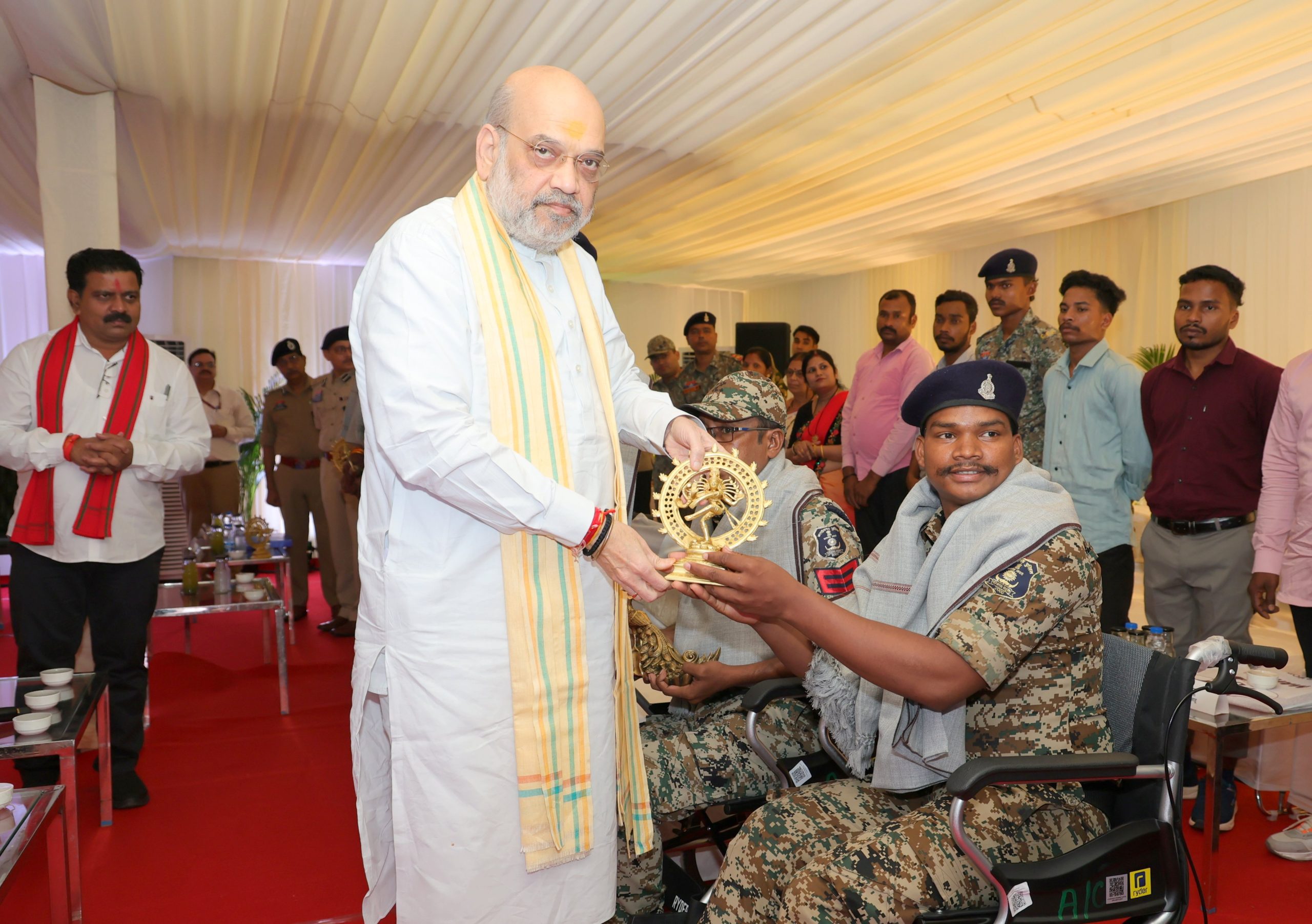 Amit Shah felicitates jawans for successful ‘Operation Black Forest’, vows Naxal-free India by March 2026