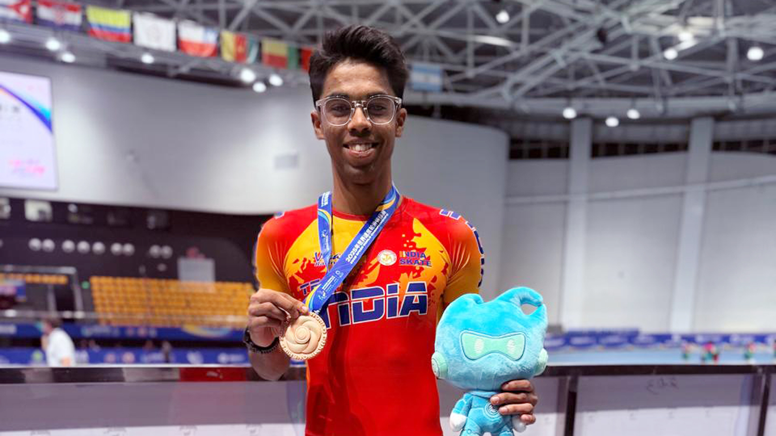 Indian Skater Anish Raj Secures Historic Bronze at World Championships 2025 in China