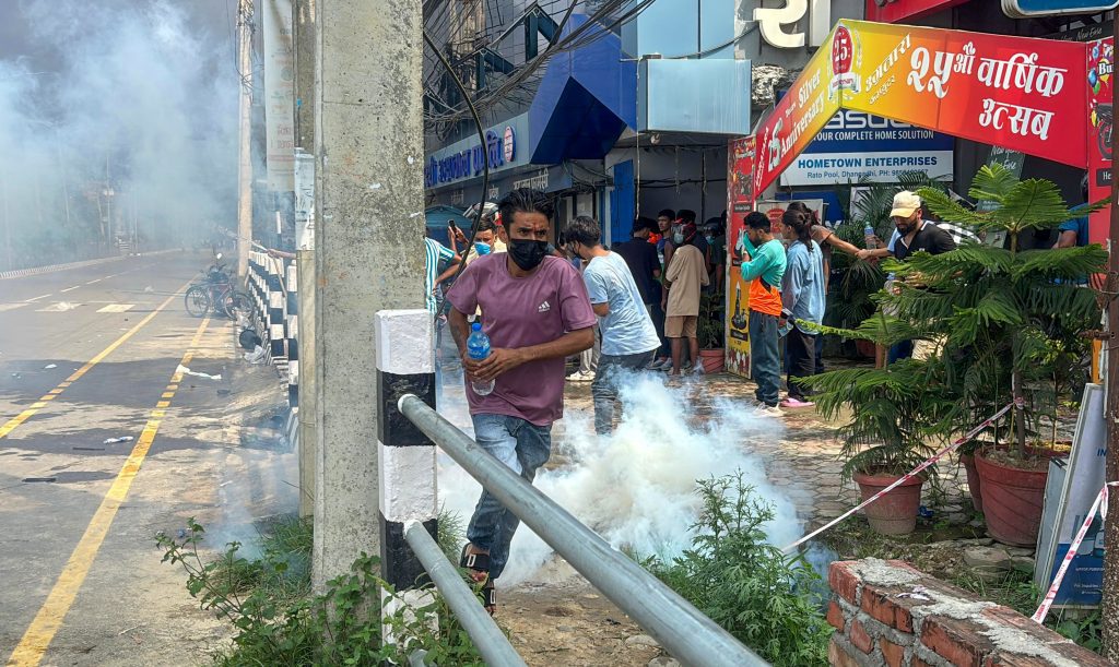 Dhangadhi (Nepal): Youth protest against social media ban during Gen Z movement