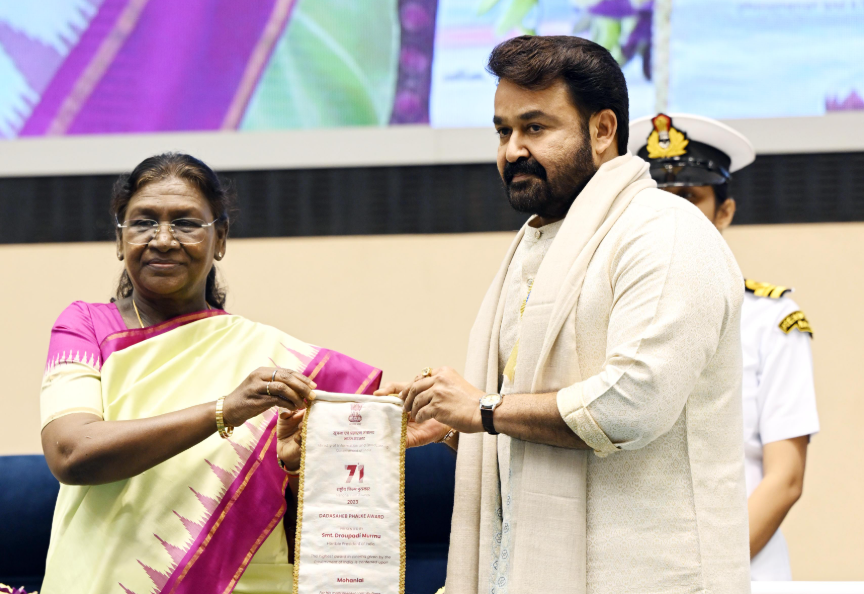 President Murmu presents 71st National Film Awards, confers Dadasaheb Phalke Award on Mohanlal