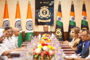 Rajnath Singh urges futuristic roadmap, technological vigilance at ICG Commanders’ Conference