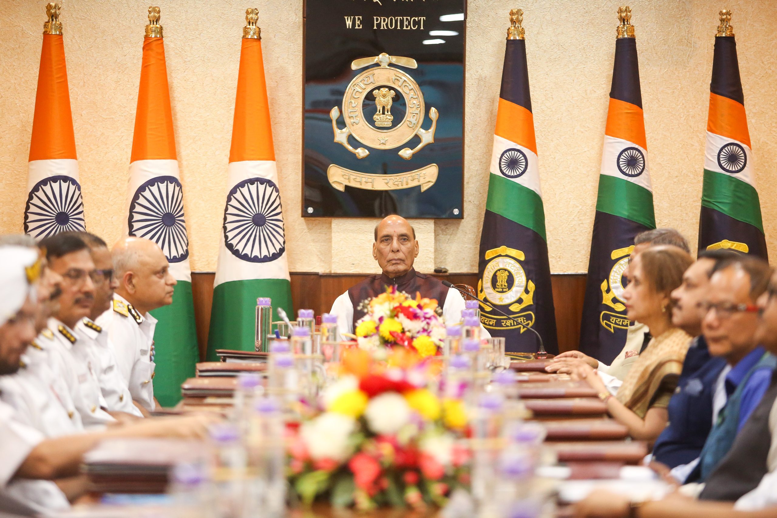 Rajnath Singh urges futuristic roadmap, technological vigilance at ICG Commanders’ Conference