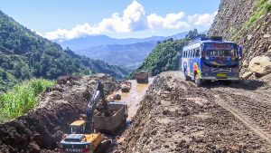 J&K: Landslide, heavy rainfall severely damages Kotranka-Khawas Road in Rajouri