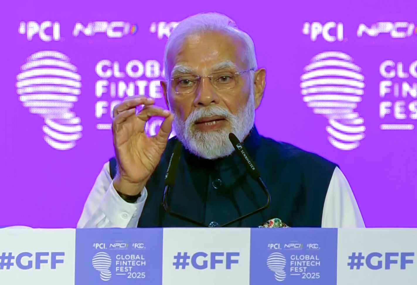 PM Modi highlights India’s technological inclusion at Global Fintech Fest 2025 in Mumbai