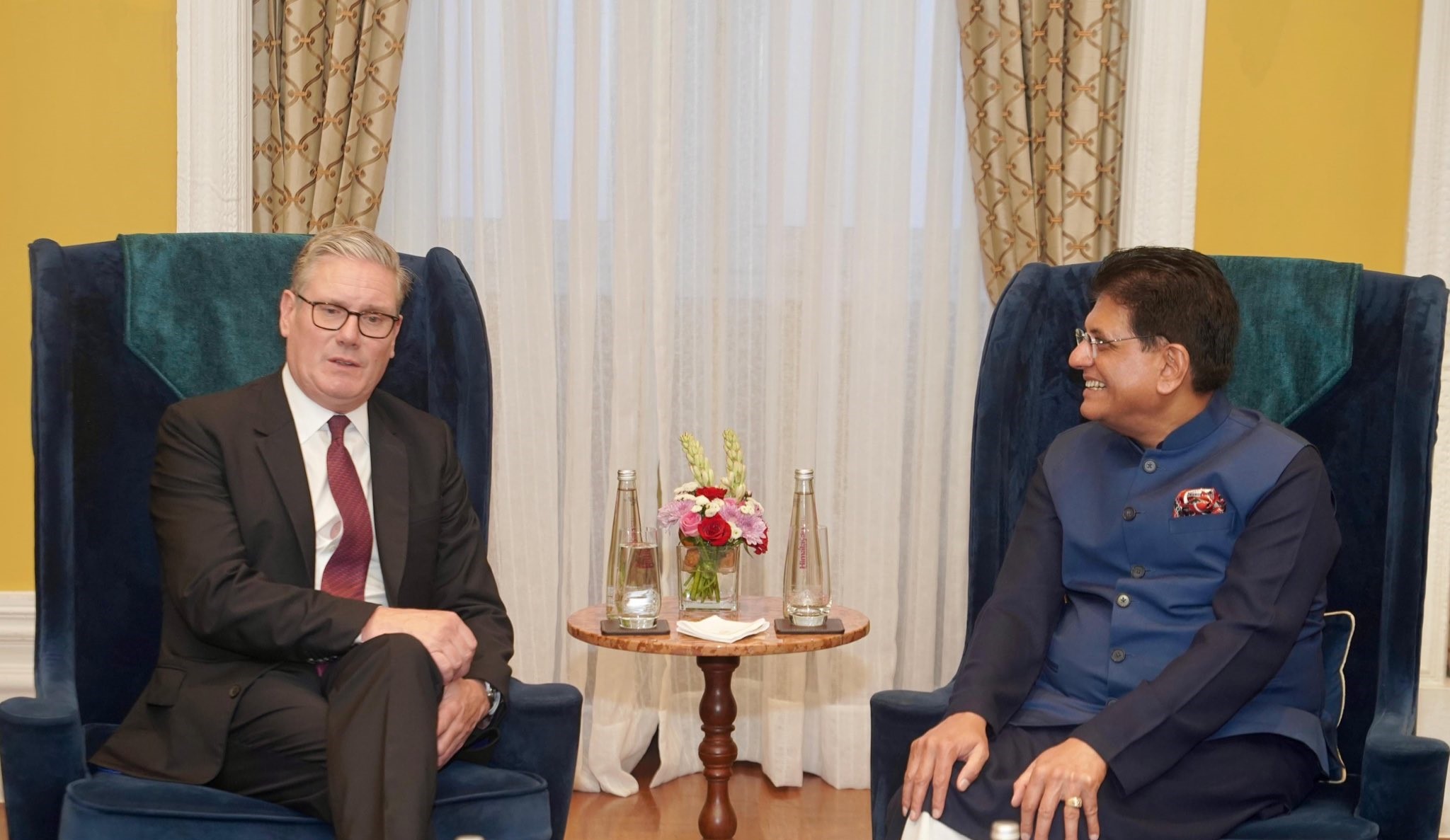 Piyush Goyal, Keir Starmer discuss ways to deepen trade and economic partnership