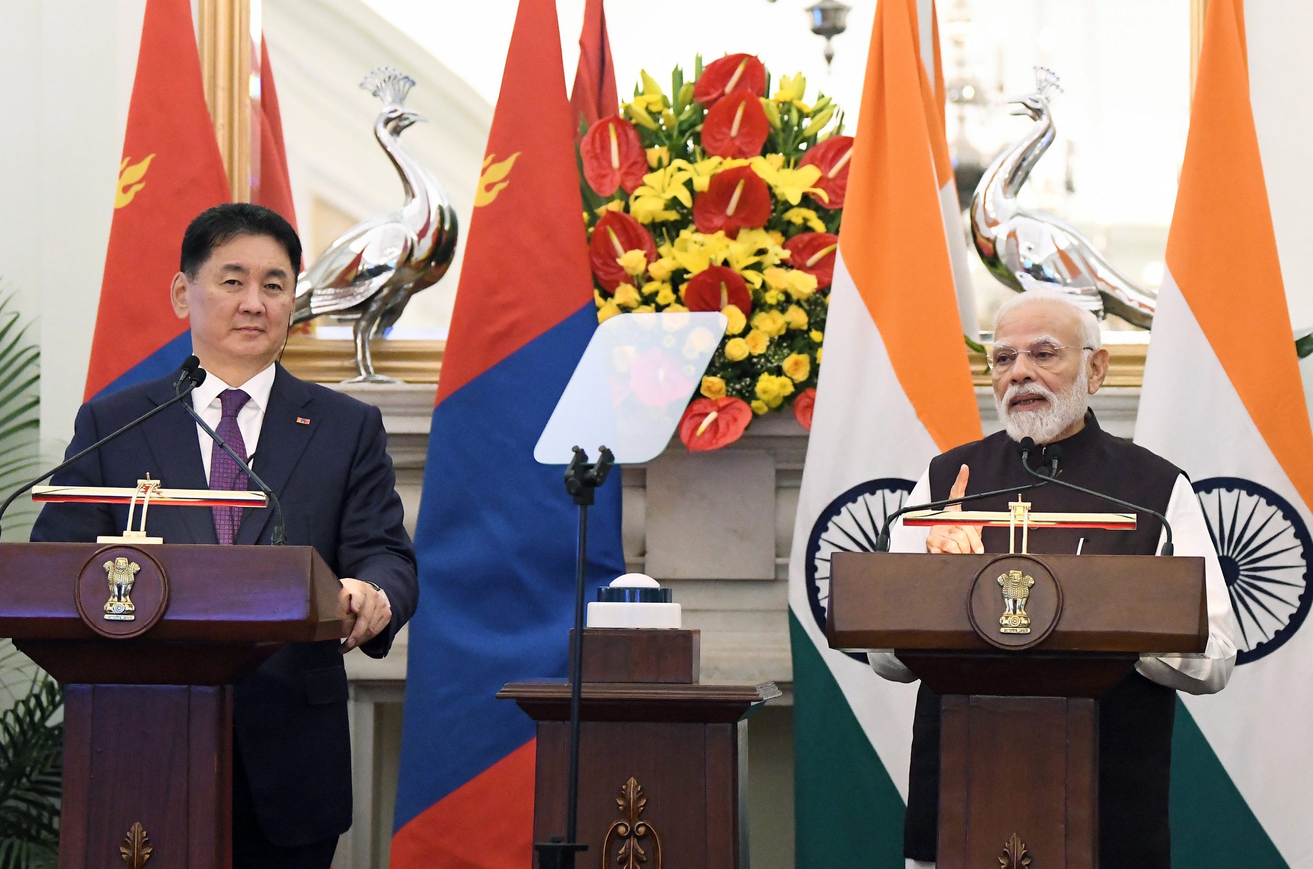 PM Modi, Mongolian President reaffirm strategic ties, announce new initiatives in culture, defence and development