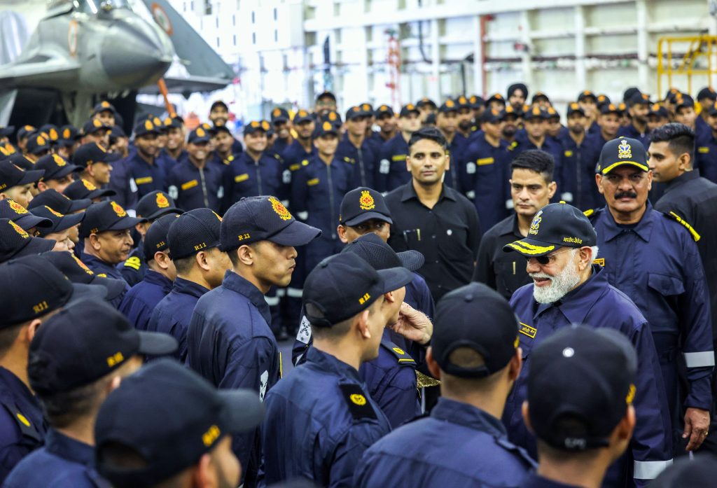 PM Narendra Modi visits INS Vikrant in Goa