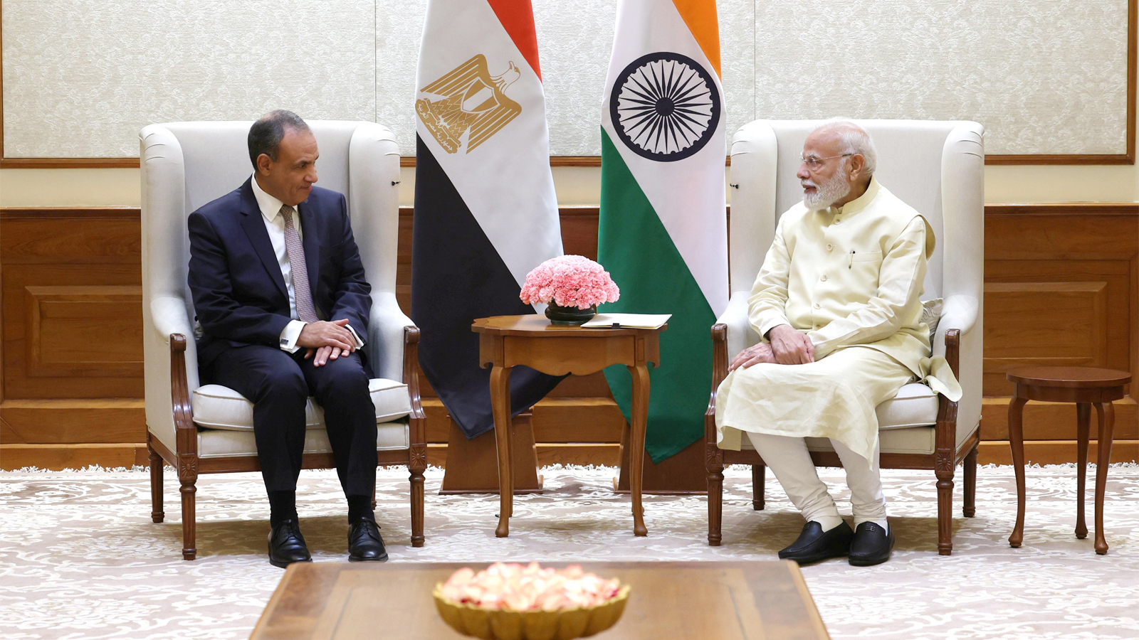 Egypt Foreign Minister Badr Abdelatty calls on PM Modi