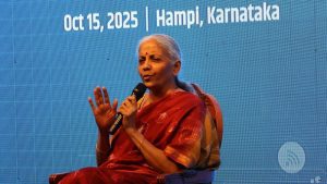 FM Nirmala Sitharaman interacts with PM Internship Scheme interns in Hampi