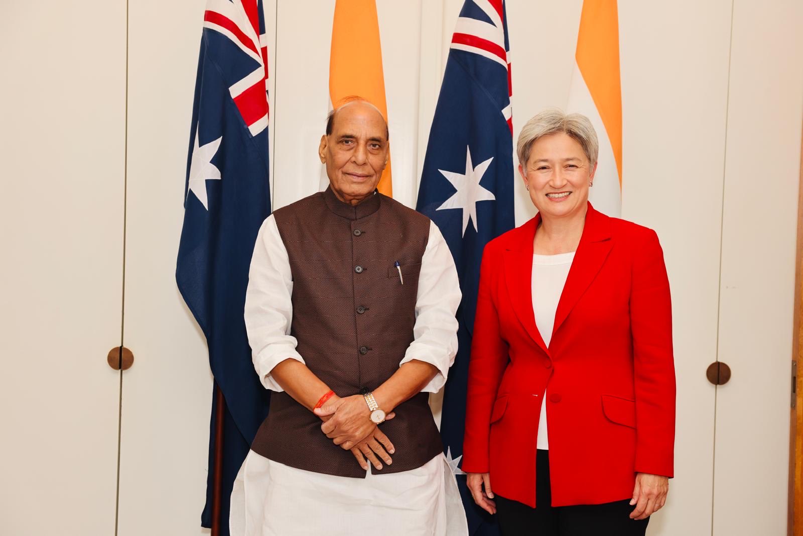Rajnath Singh holds delegation-level talks with Australian FM Penny Wong