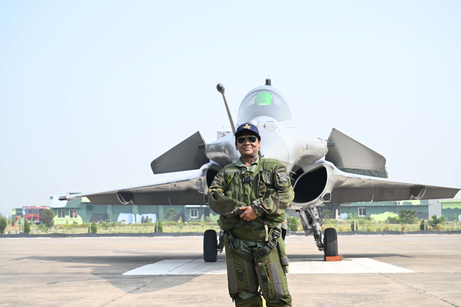 President Droupadi Murmu takes sortie in Rafale fighter jet at Ambala Air Force Station