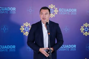 Ecuador president's motorcade attacked by crowd throwing rocks, five detained