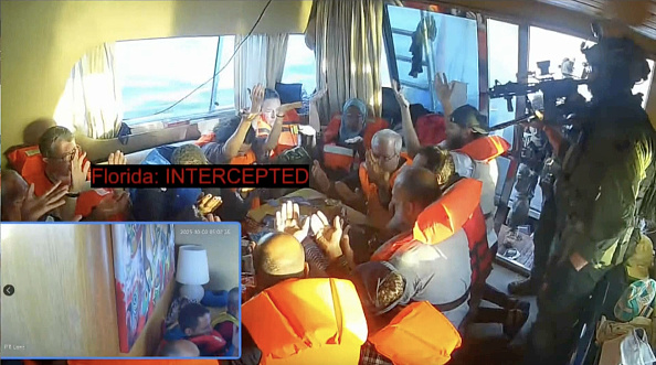 Israeli military stops nearly all boats in aid flotilla, sparking global protests