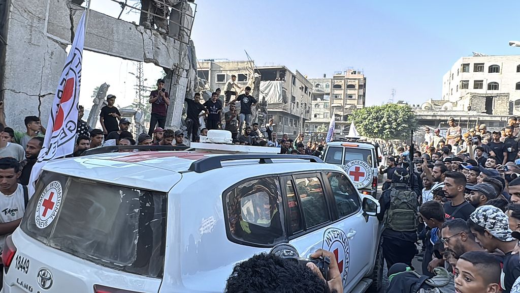 Hamas begins releasing Israeli hostages, as Trump lands in Israel