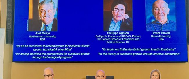 Trio win 2025 Nobel economics prize for work on innovation and ‘creative destruction’