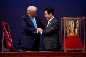 Trump touts South Korea, China deals on last stop of Asia tour