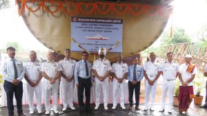 Milestone for ICG: Keel laying of 2 Fast Patrol Vessels held at Mumbai's Mazagon Dock
