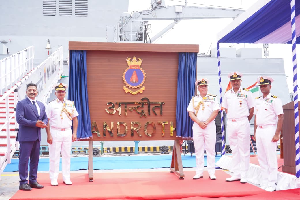 Indian Navy commissions INS Androth, second anti-submarine warfare shallow water craft