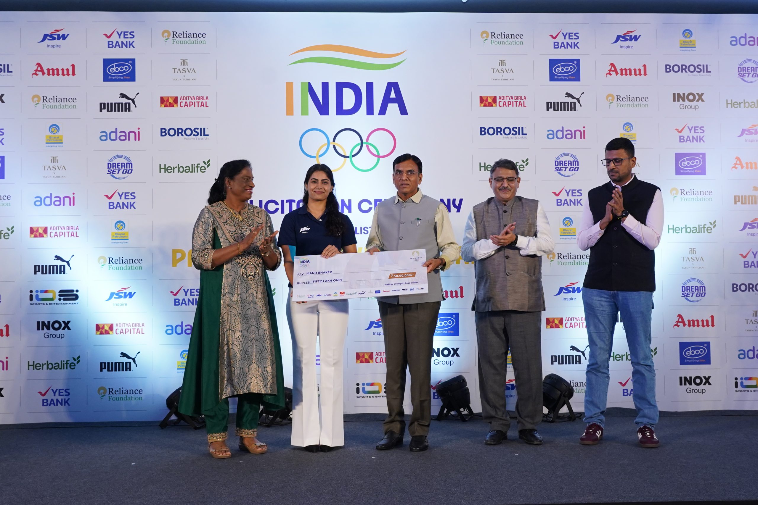 IOA Felicitates India’s Paris 2024 Olympic Medallists at Ceremony in Delhi