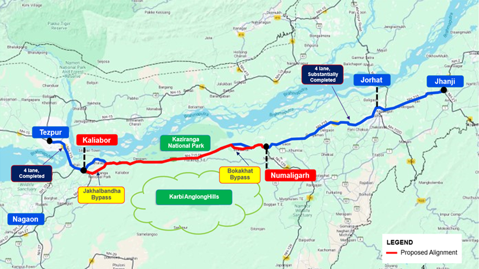 Cabinet approves Rs 6,957 crore highway expansion project on NH-715 in Assam with wildlife-friendly measures