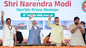 PM Modi launches development projects worth Rs 13,430 crore in Kurnool, Andhra Pradesh