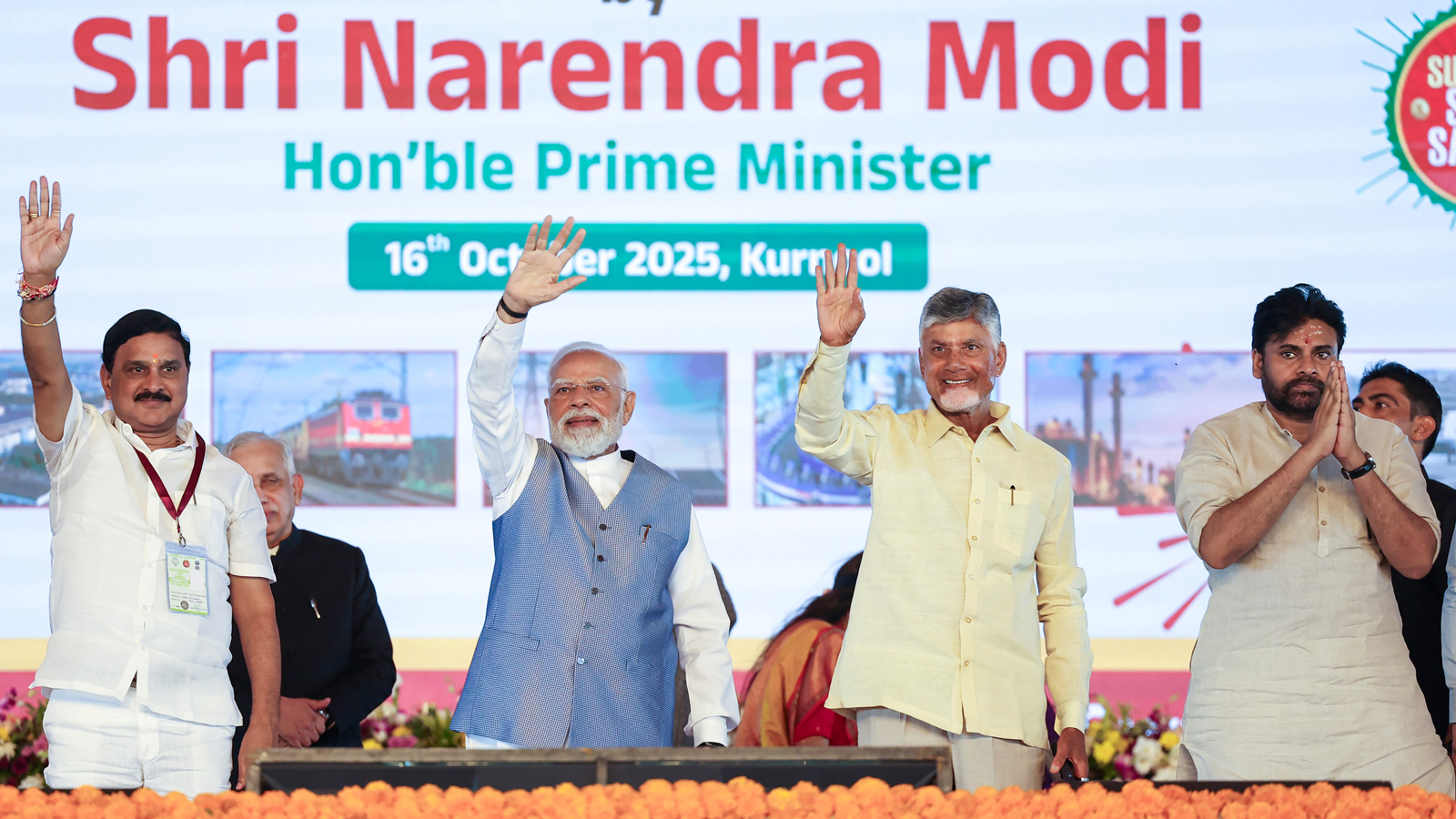 PM Modi launches development projects worth Rs 13,430 crore in Kurnool, Andhra Pradesh