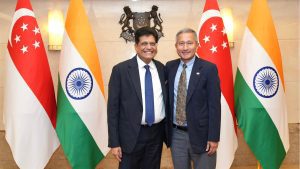 Piyush Goyal undertakes official visit to Singapore, focuses on strengthening strategic and economic ties