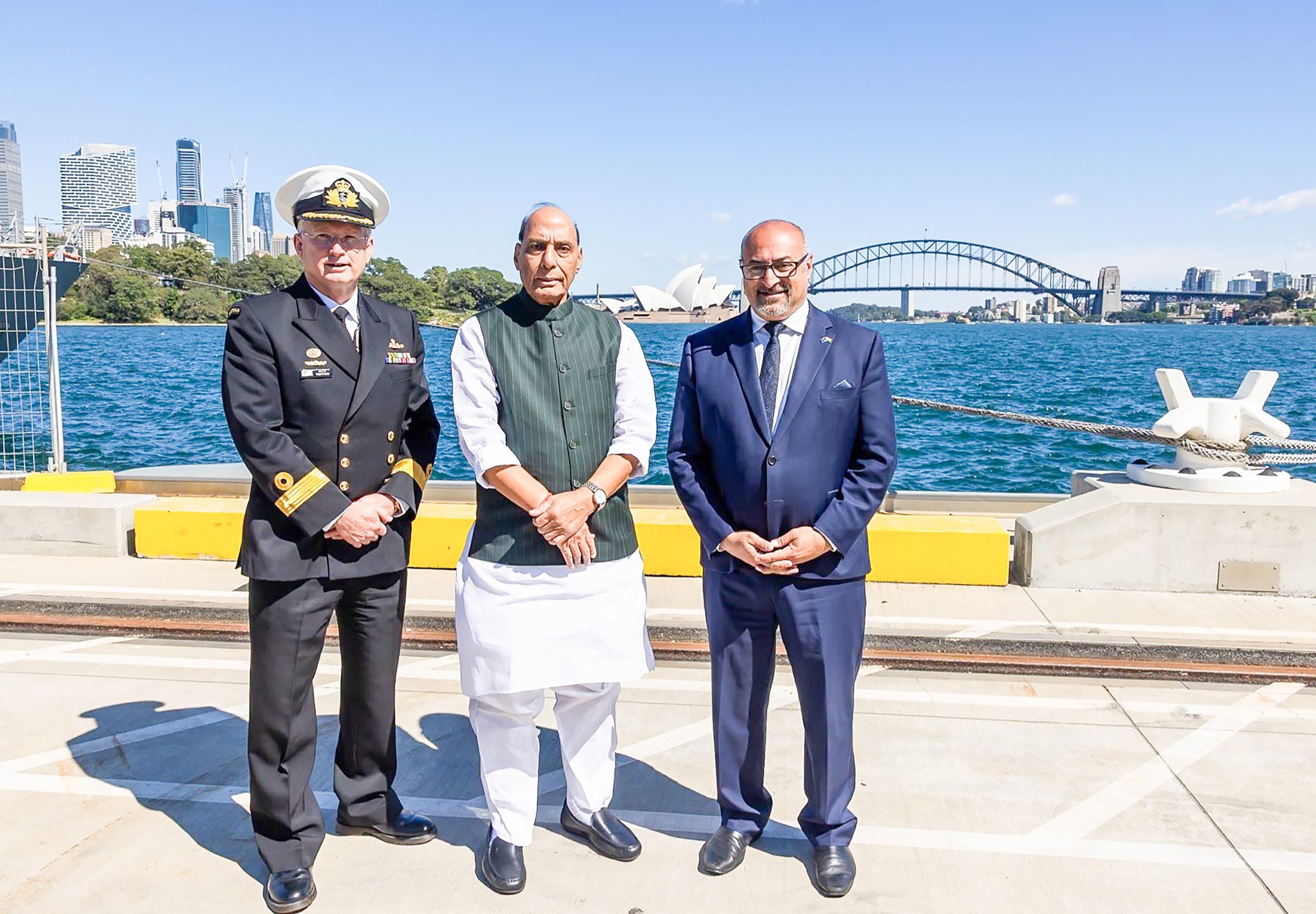 Rajnath Singh visits HMAS Kuttabul; co-chairs first India–Australia defence industry business roundtable in Sydney