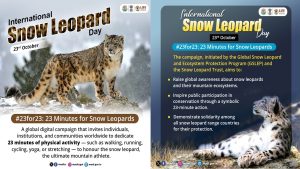 India marks International Snow Leopard Day with nationwide '#23for23' initiative