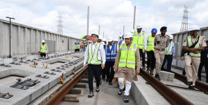 Ashwini Vaishnaw, Japanese Minister review progress of Mumbai–Ahmedabad bullet train project in Surat and Mumbai