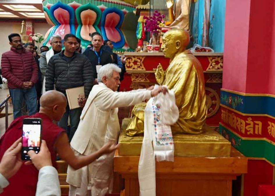 J&K Lieutenant Governor visits Russia to bring back holy relics of Lord Buddha