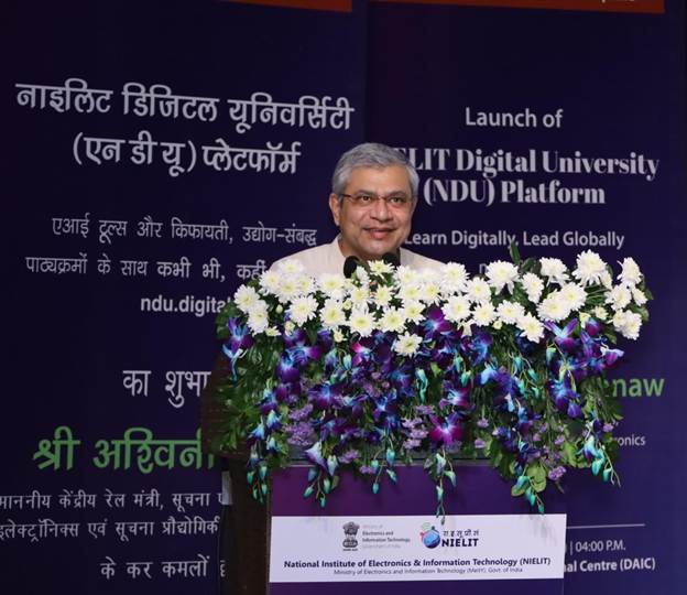 Ashwini Vaishnaw launches NIELIT Digital University, inaugurates five new centres