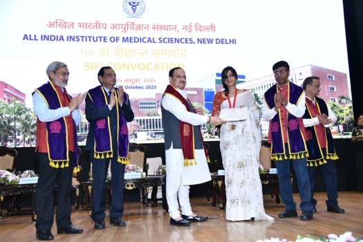 Health Minister J.P. Nadda highlights decade of medical advancements at AIIMS New Delhi’s 50th Convocation