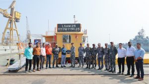 Indian Navy inducts 11th ACTCM Barge LSAM 25, boosting operational readiness