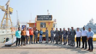 Indian Navy inducts 11th ACTCM Barge LSAM 25, boosting operational readiness