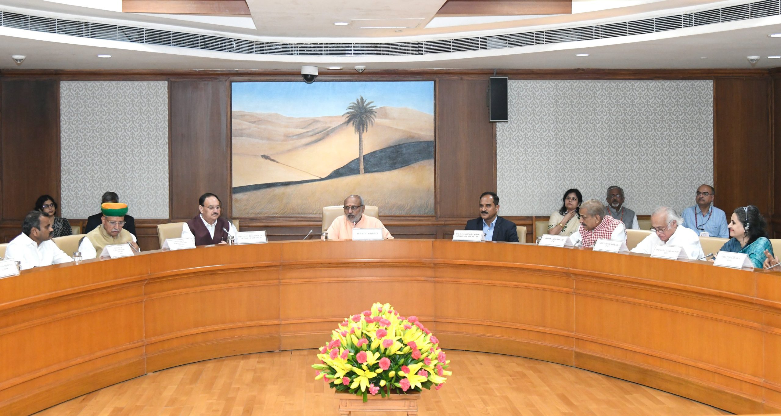 Vice President Radhakrishnan chairs meeting with Rajya Sabha Floor Leaders
