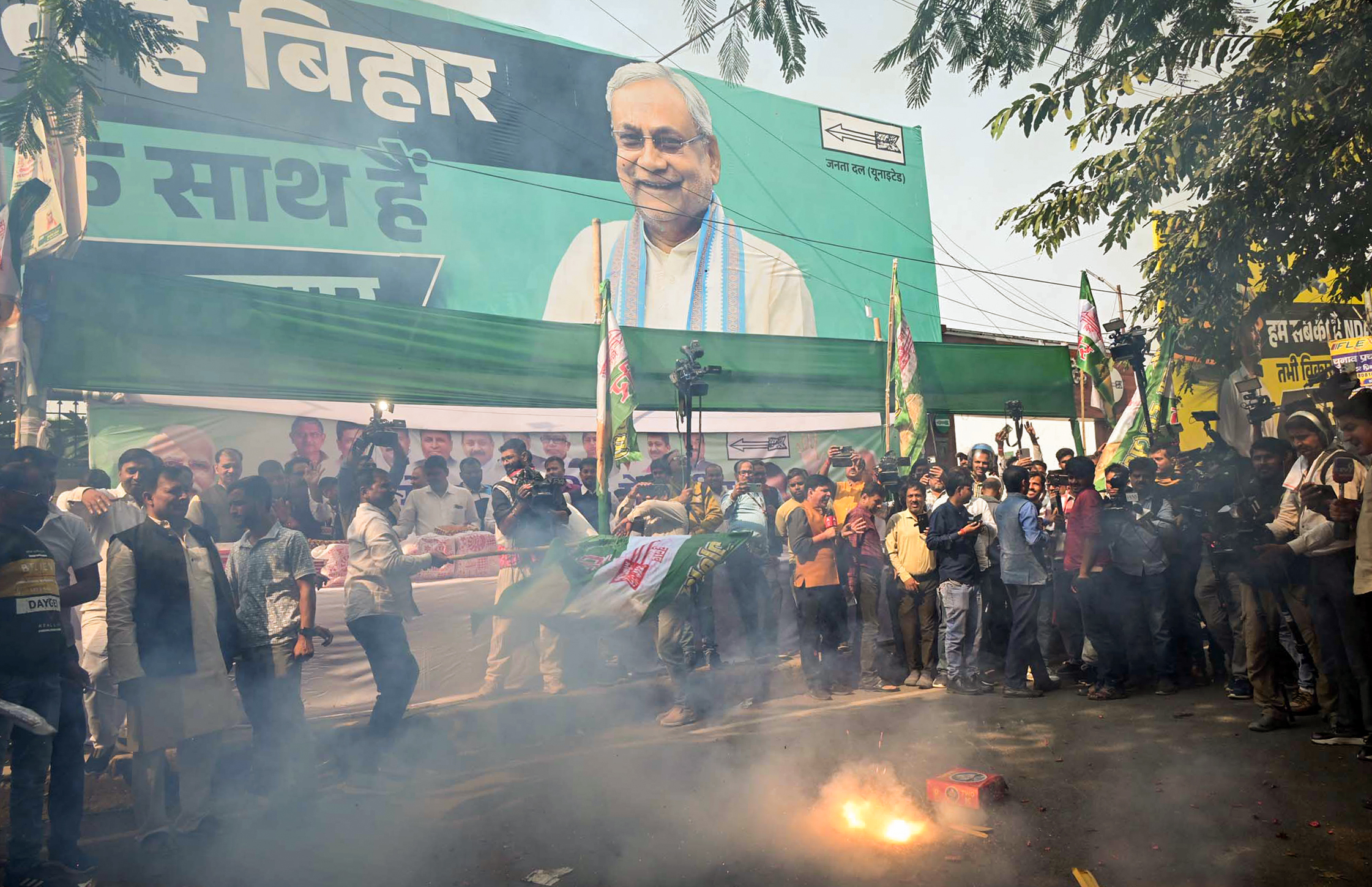 Bihar polls: NDA leads in 204 seats; sets stage for decisive mandate