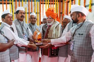 PM Modi offers prayers at Devmogra Mata Temple in Gujarat