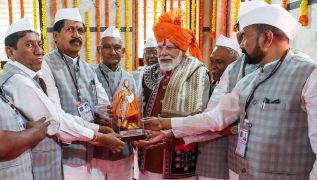 PM Modi offers prayers at Devmogra Mata Temple in Gujarat