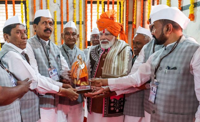 PM Modi offers prayers at Devmogra Mata Temple in Gujarat