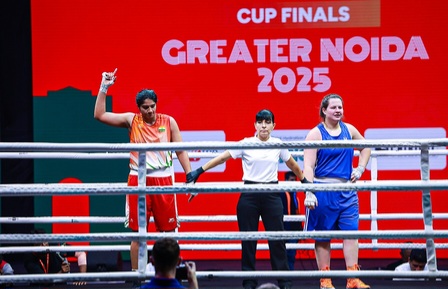 World Boxing Cup: Arundhati knocks down triple World Championship medallist Muller; five Indians enter final