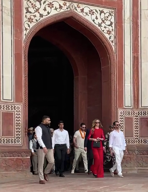 US President Donald Trump’s son visits the Taj Mahal