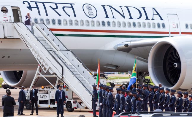 Prime Minister Narendra Modi arrives in South Africa to attend G20 Leaders’ Summit