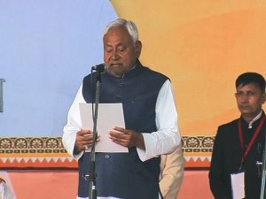 Nitish Kumar takes oath as the Bihar Chief Minister for record 10th time